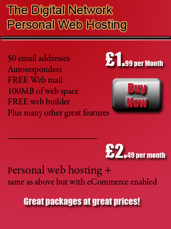 the digital network web hosting sign up banner image